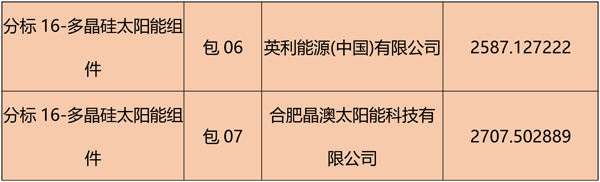 國網(wǎng)2018綜合能源服務(wù)項目招標(biāo)光伏組件、逆變器中標(biāo)名單